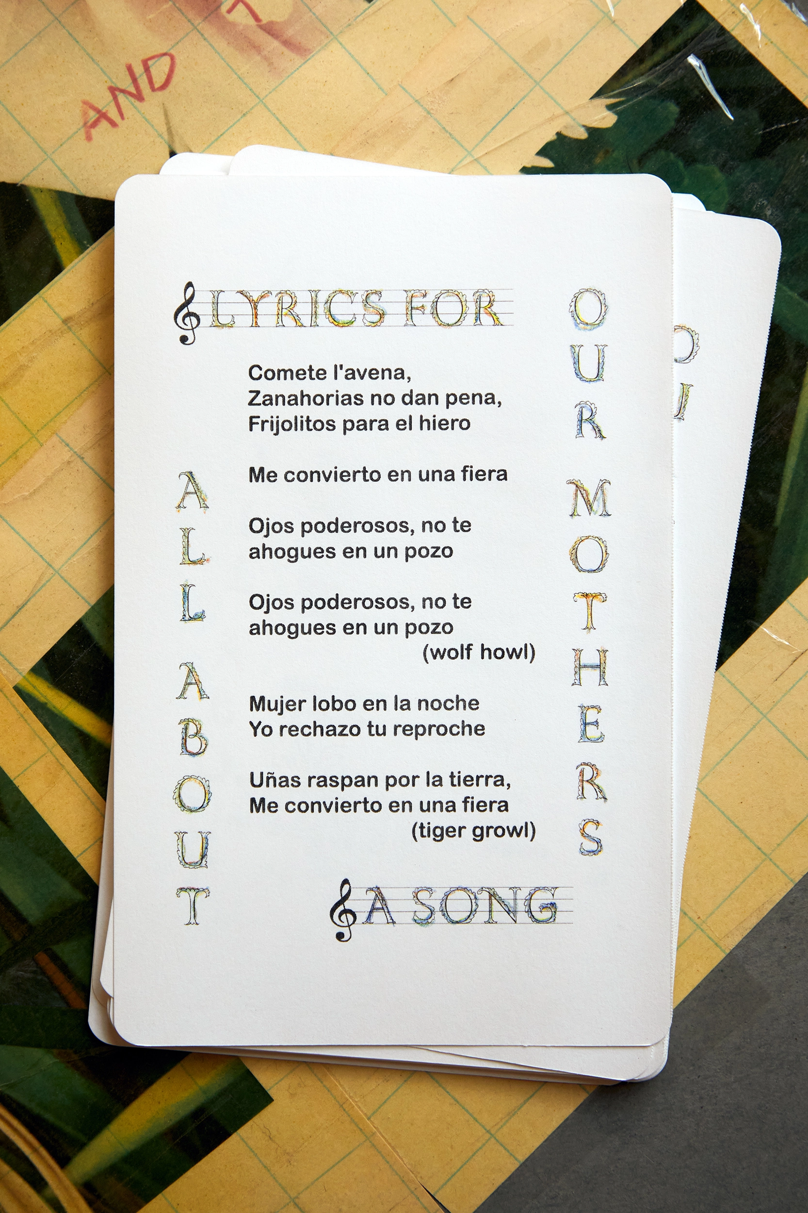 All About Our Mothers — Printed edition exhibited in Pyramid Scheme at Bass & Reiner, San&nbsp;Francisco.