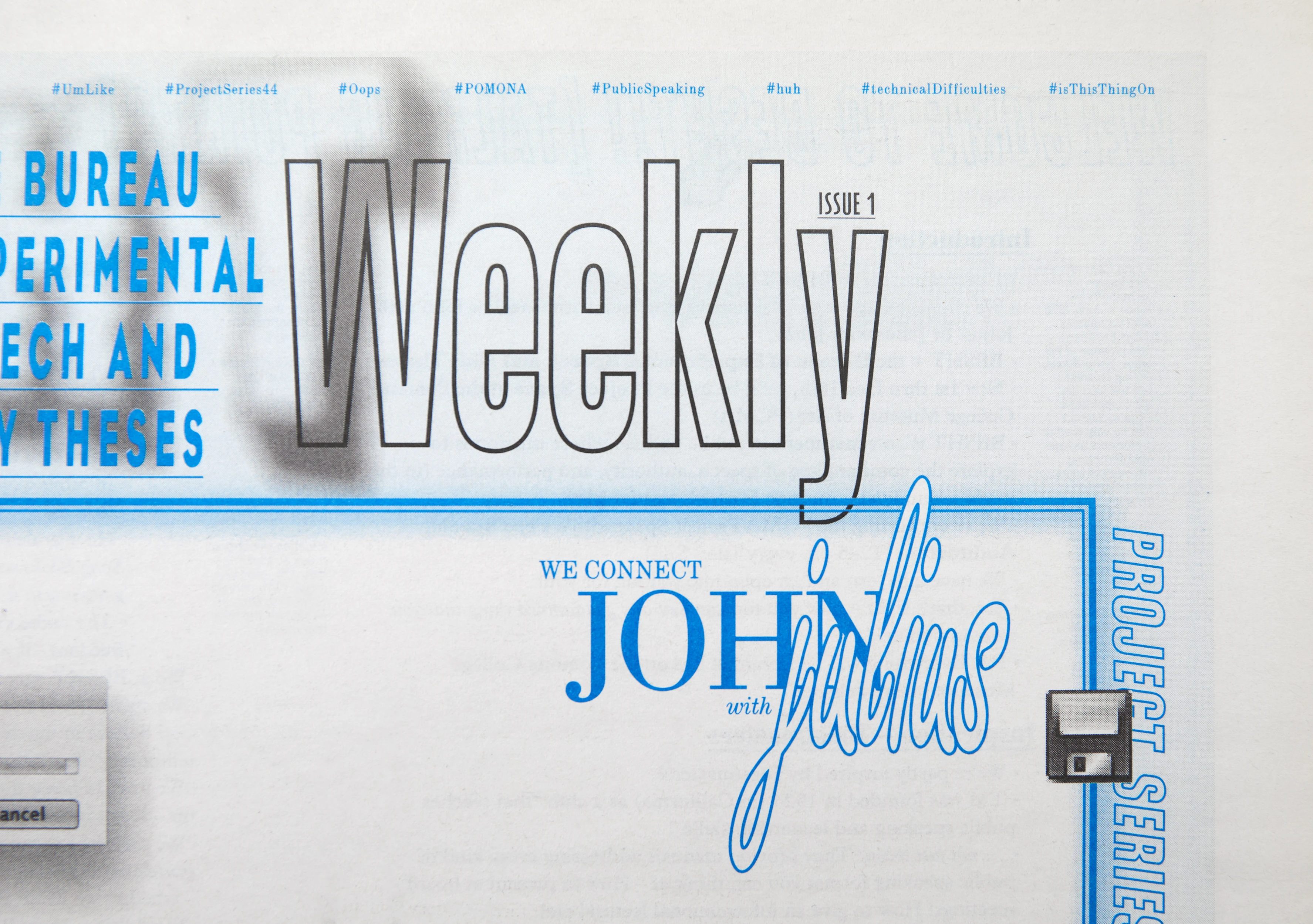 the bureau of experimental speeches and theses — Publication design and typography for BESHT; i.c.w. Tanya Rubbak, Los&nbsp;Angeles.